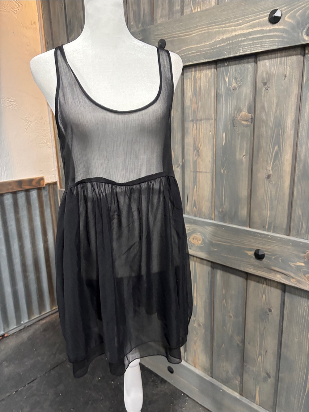 Free People Women’s Black Sheer slip